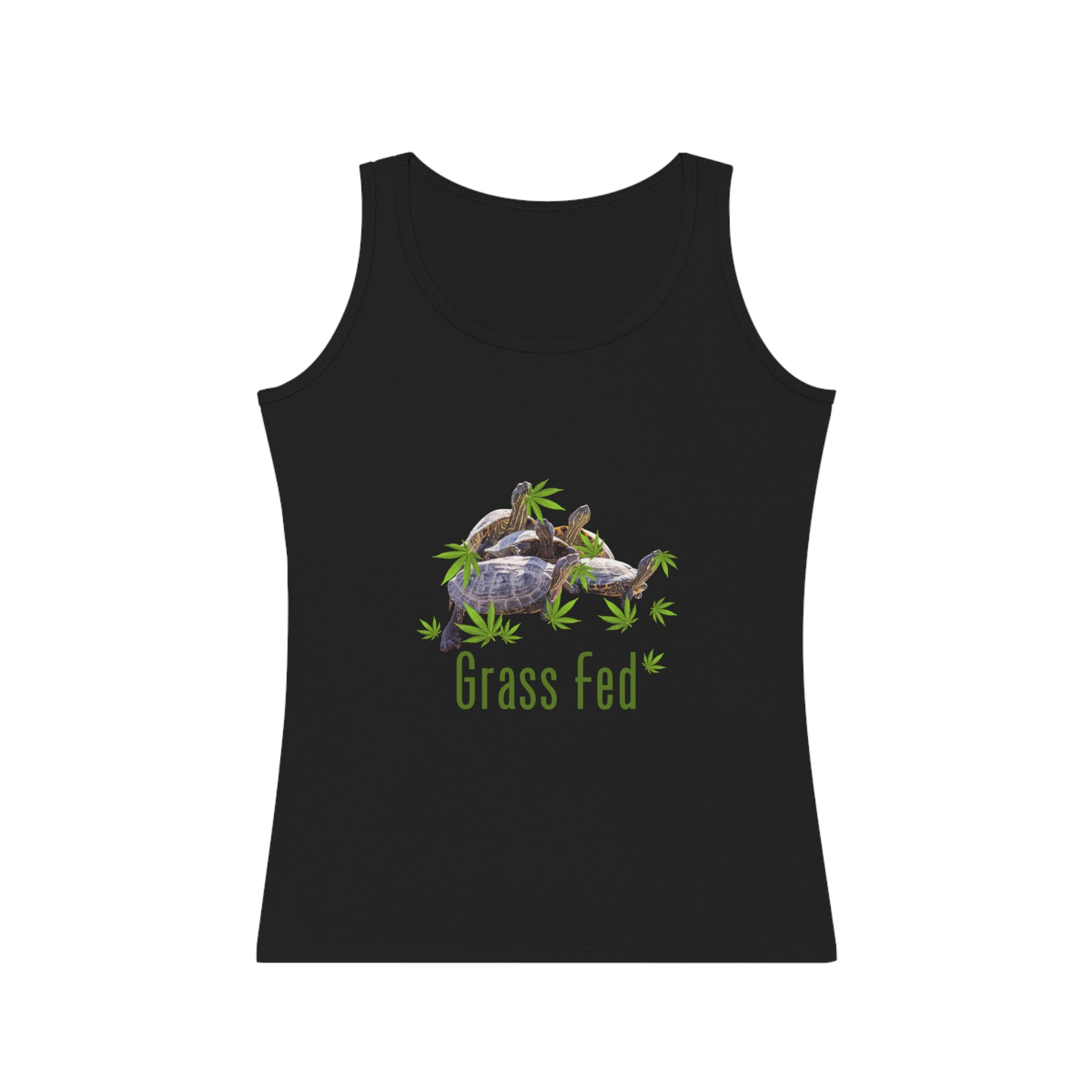Turtle Grass Fed Women's Tank Top | Eco-Friendly Apparel, Casual Wear, Gift for Nature Lovers, Summer Essentials, Farm-Inspired Fashion