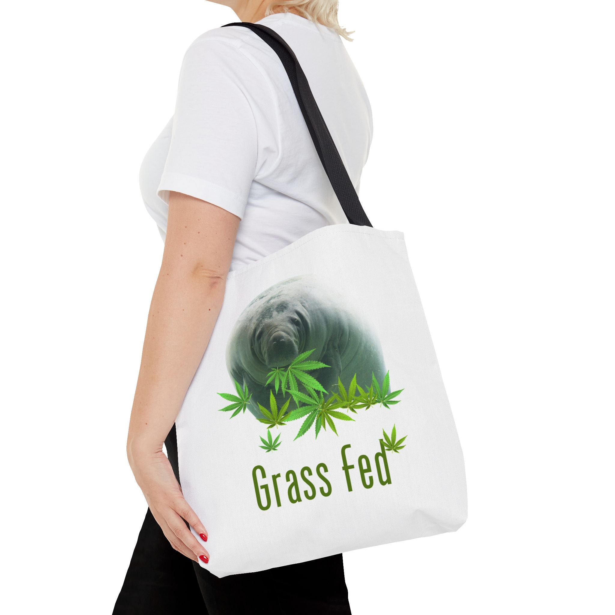 Grass Fed Tote Bag - Eco-Friendly, Animal Lovers Gift, Shopping, Beach, Reusable Bag