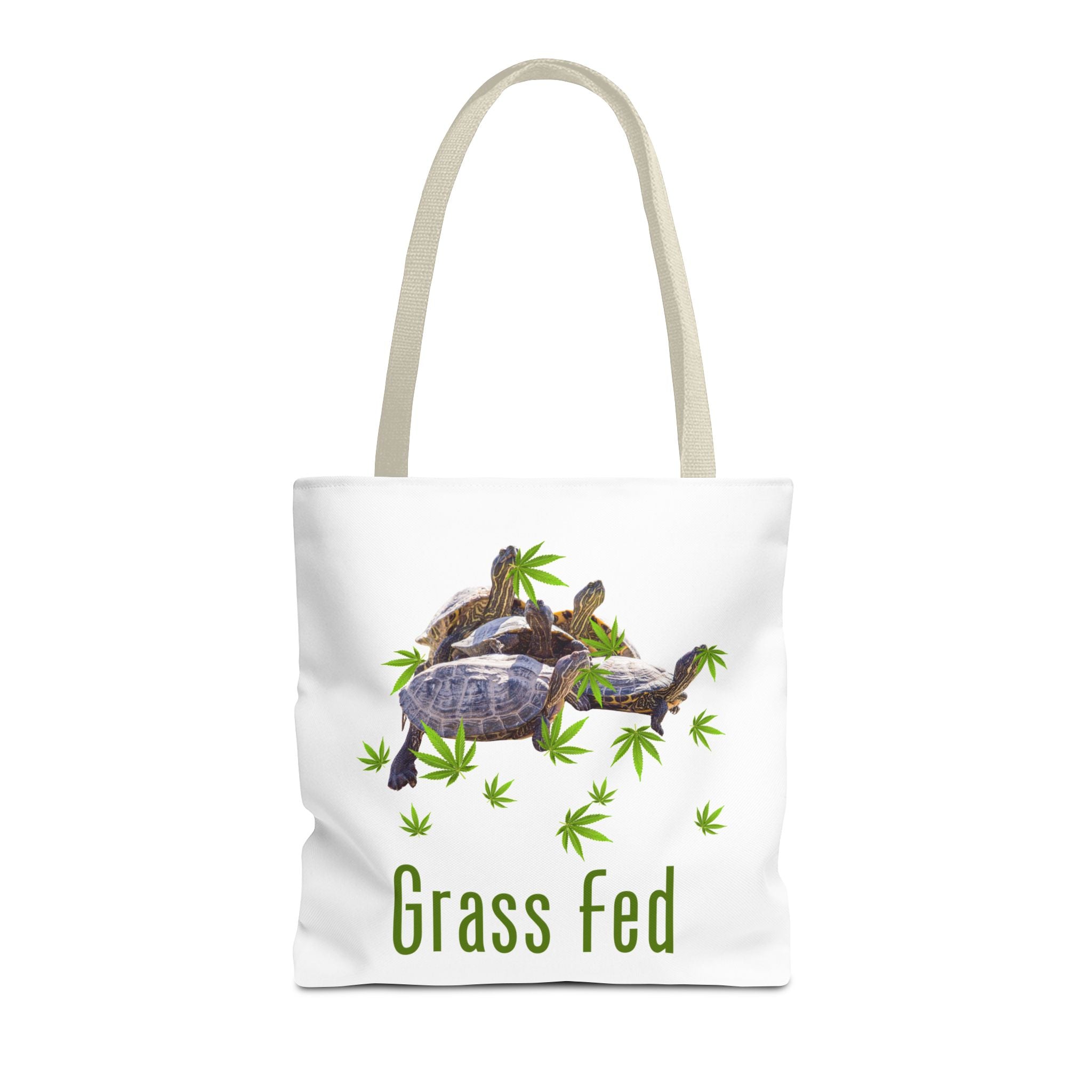 Eco-Friendly Turtle Tote Bag, Grass Fed Design, Reusable Shopping Bag, Animal Lover Gift, Beach Tote, Sustainable Fashion
