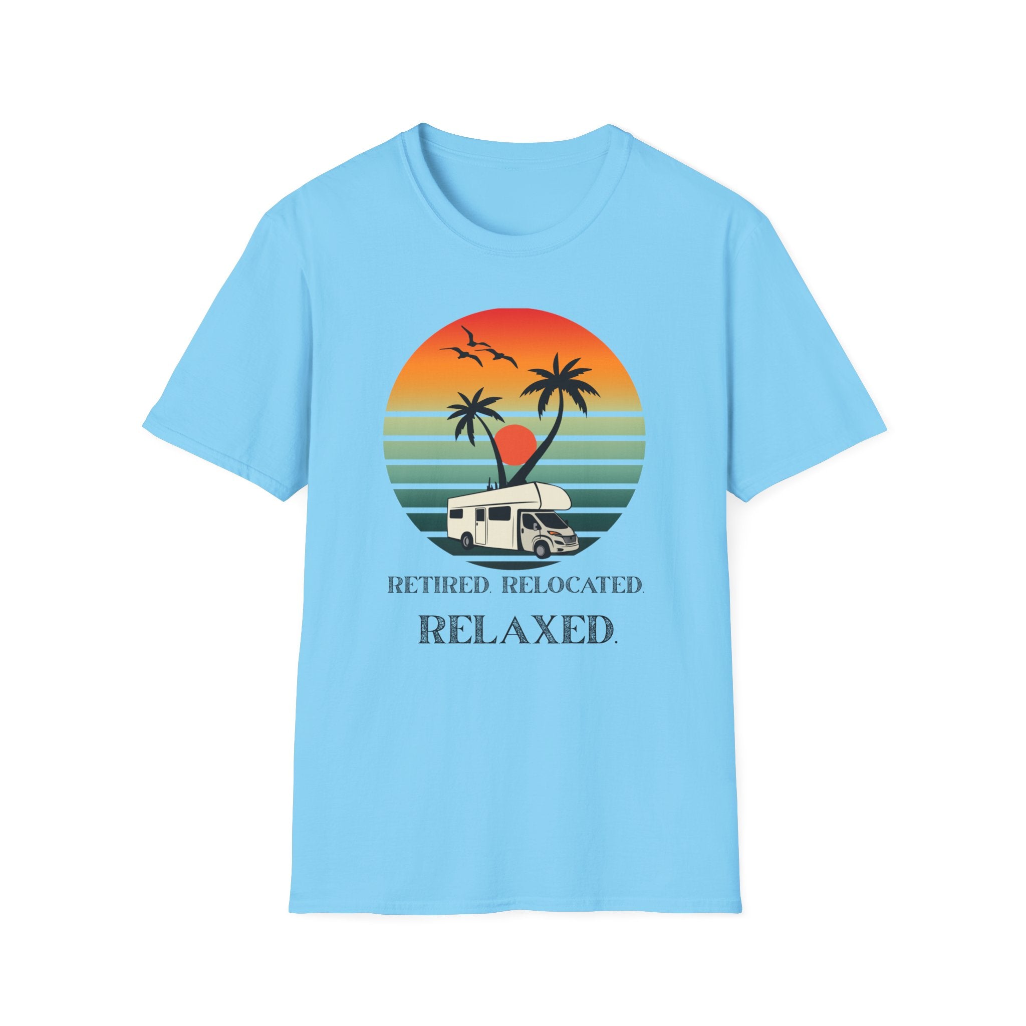 Retired Relaxed Unisex T-Shirt | Casual Summer Tee, Gift for Retirees, Beach Vibe Shirt, Vacation Wear, Comfortable Everyday Style