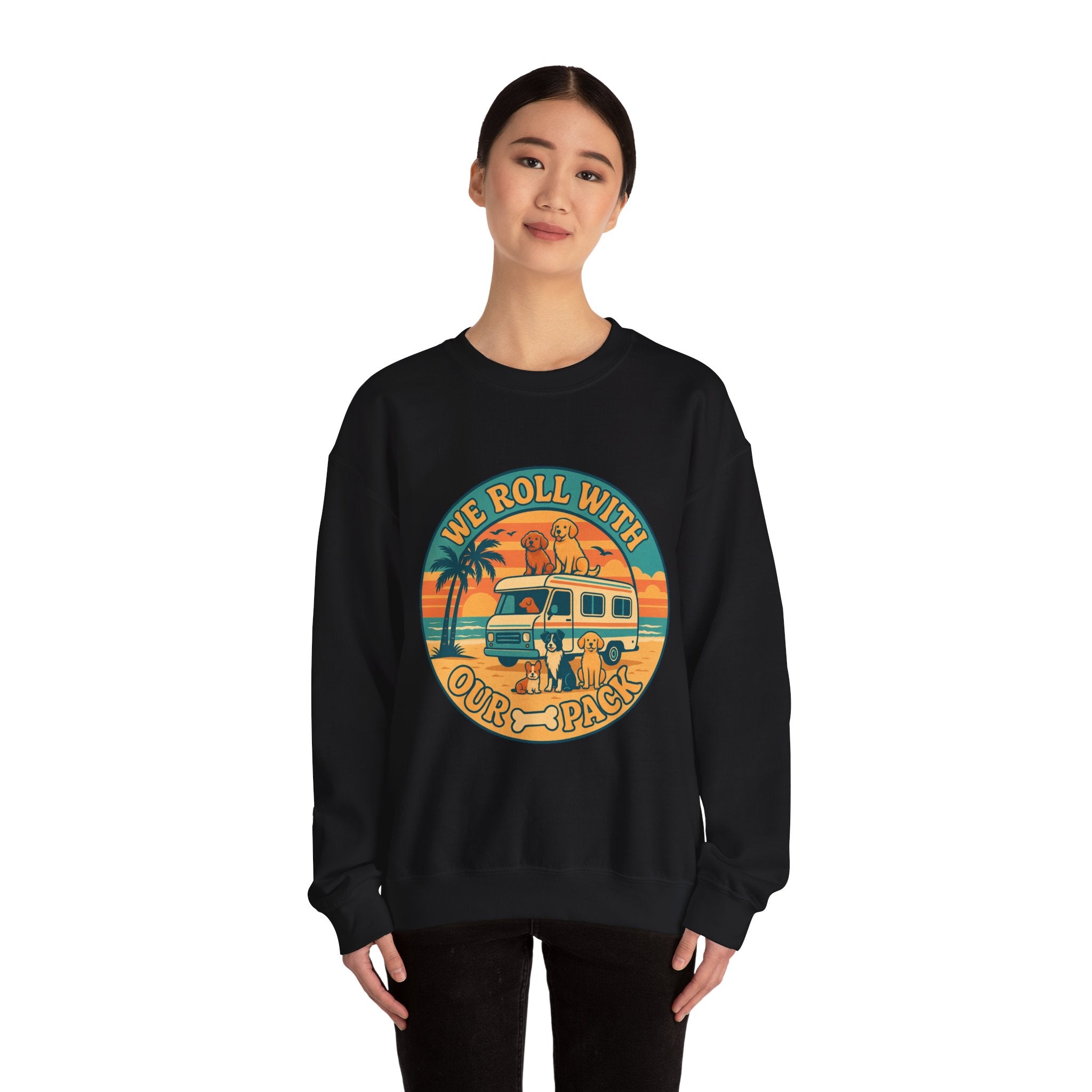 Adventure-Inspired Unisex Crewneck Sweatshirt, Dog Lover Gift, Vintage Travel Style, Cozy Layer, Perfect for Road Trips, Holidays, [...]