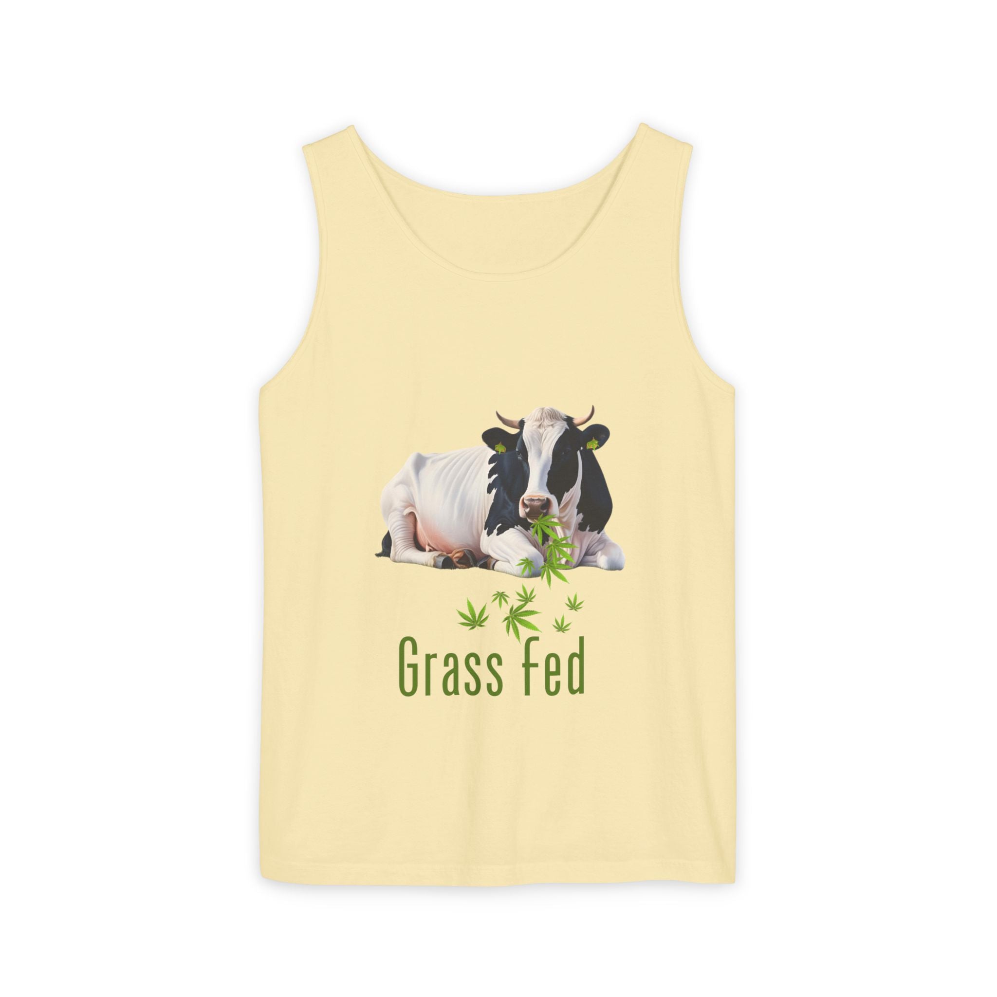 Grass Fed Unisex Tank Top | Farmhouse Style Apparel, Eco-Friendly Summer Wear, Gift for Farmers, Casual Graphic Tees, Vegan Lifestyle