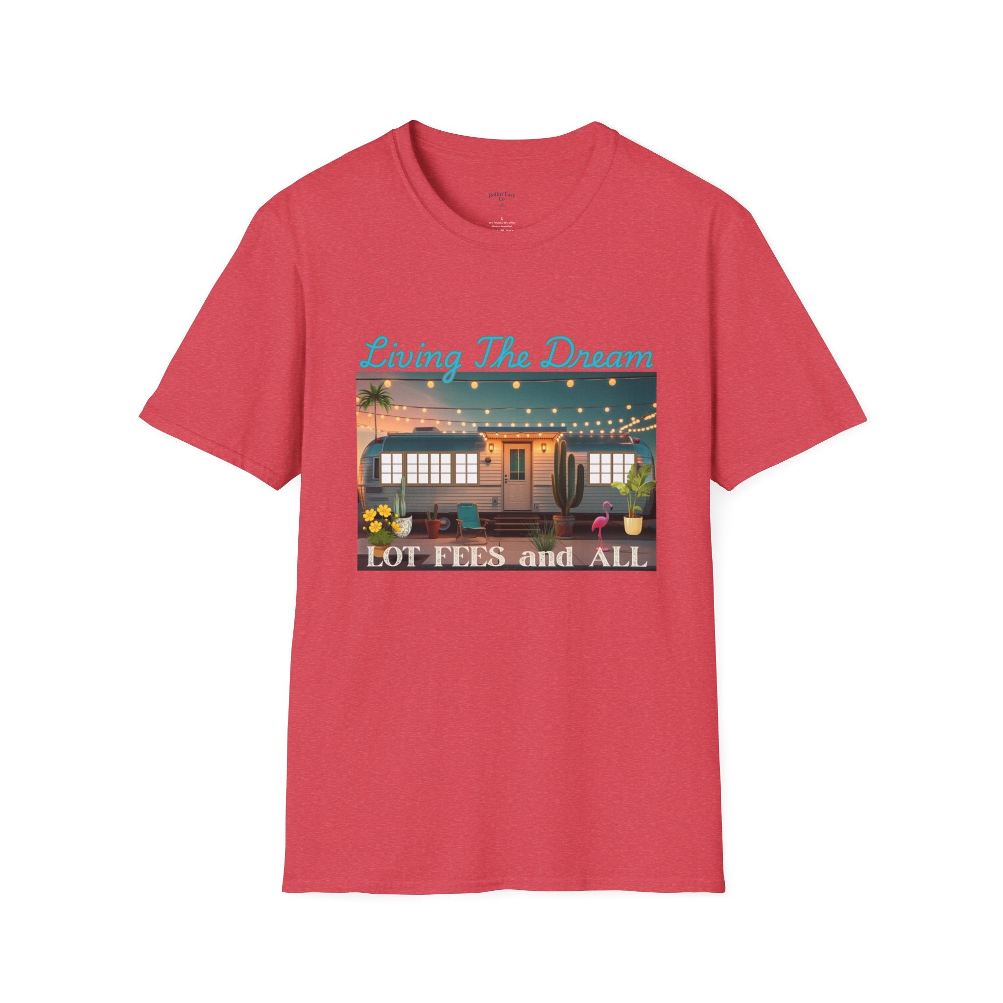 Living The Dream Unisex T-Shirt, Cute Camper Tee, Boho Style Shirt, Travel Lover Gift, Adventure Apparel