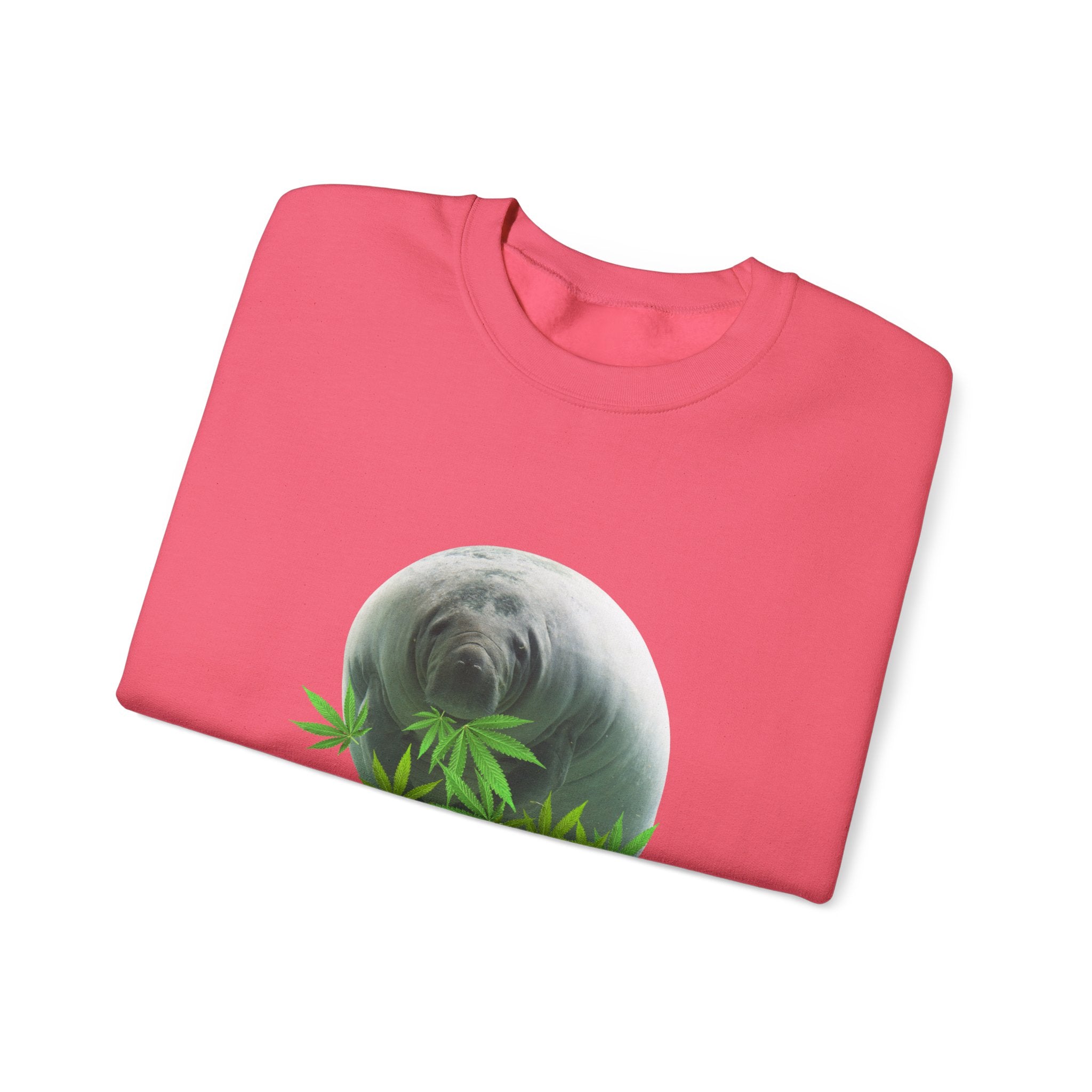 Grass Fed Manatee Crewneck Sweatshirt, Unisex Sweatshirt, Cozy Fall Apparel, Nature Lover Gift, Casual Streetwear, Eco-Friendly Fashion