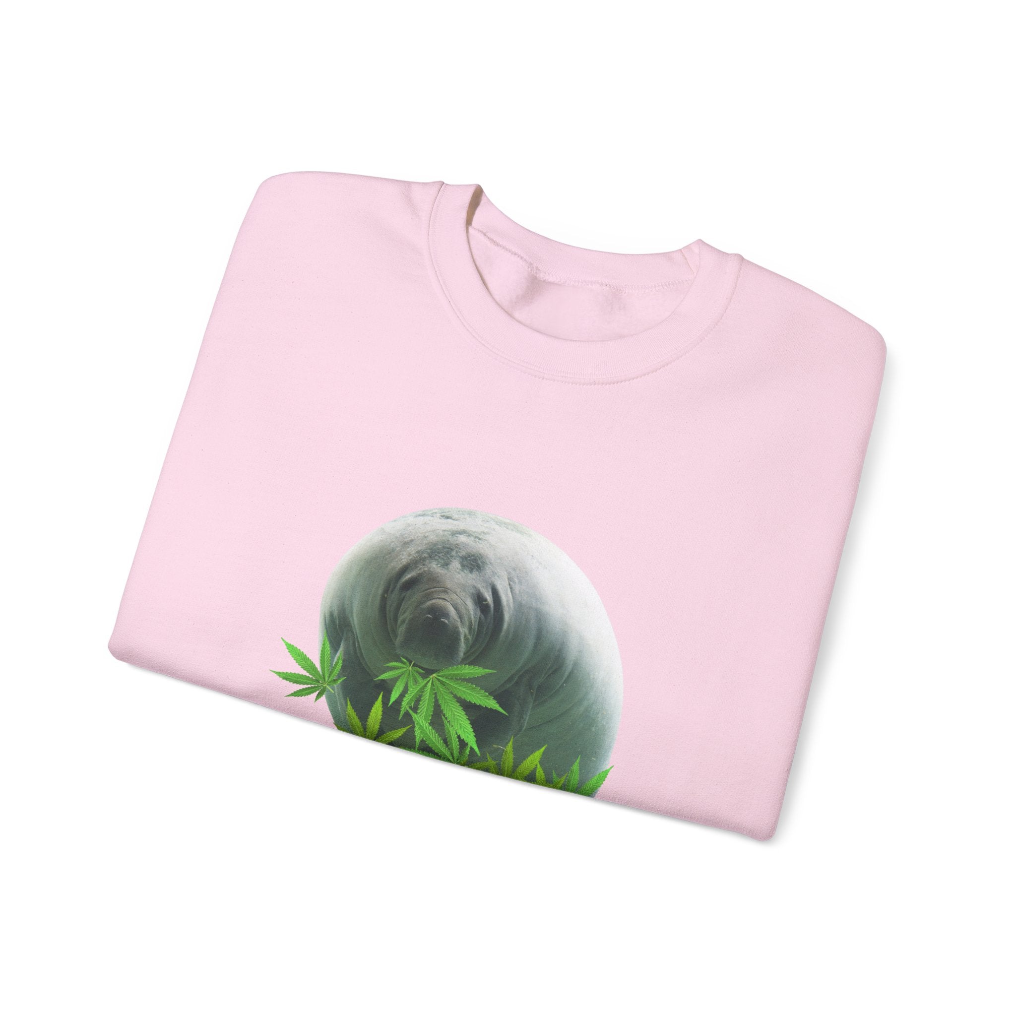 Grass Fed Manatee Crewneck Sweatshirt, Unisex Sweatshirt, Cozy Fall Apparel, Nature Lover Gift, Casual Streetwear, Eco-Friendly Fashion