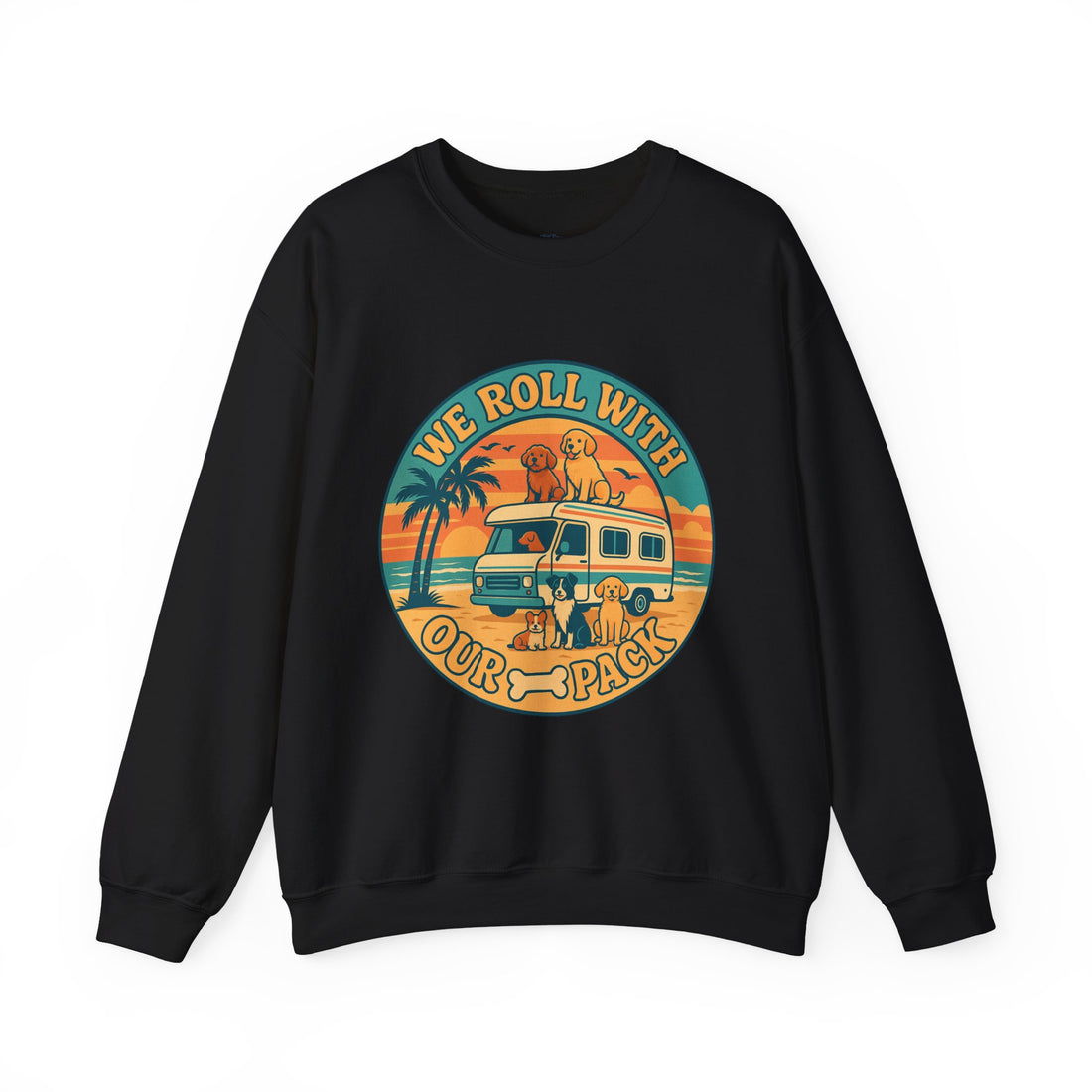 Adventure-Inspired Unisex Crewneck Sweatshirt, Dog Lover Gift, Vintage Travel Style, Cozy Layer, Perfect for Road Trips, Holidays, [...]