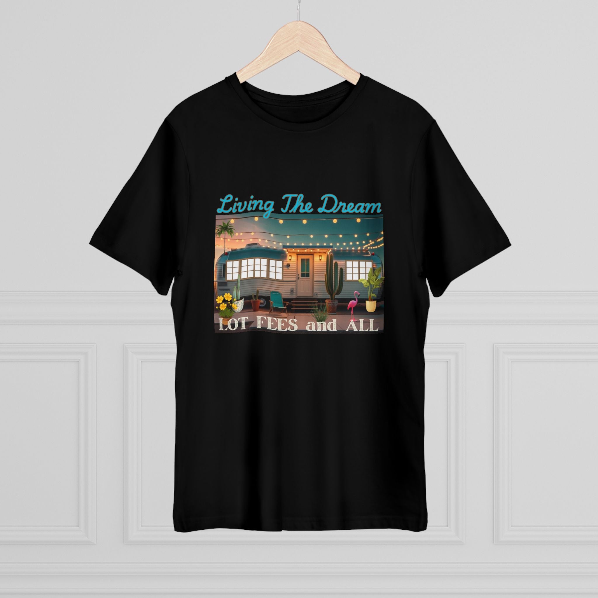 Living the Dream Unisex Deluxe T-shirt, Perfect for Adventure Lovers, Casual Wear, Gifts for Travelers, Summer Vibes, Inspirational Apparel