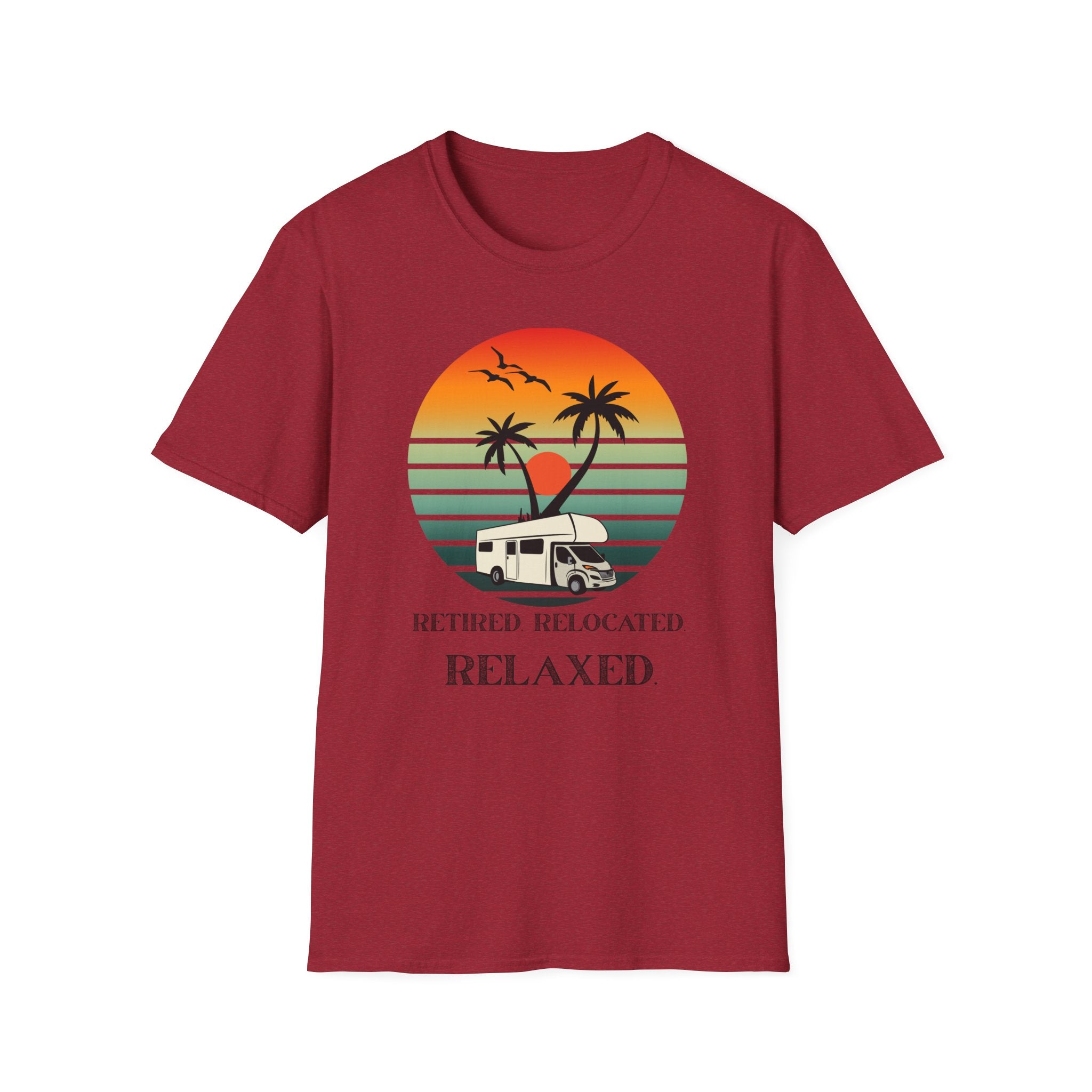 Retired Relaxed Unisex T-Shirt | Casual Summer Tee, Gift for Retirees, Beach Vibe Shirt, Vacation Wear, Comfortable Everyday Style