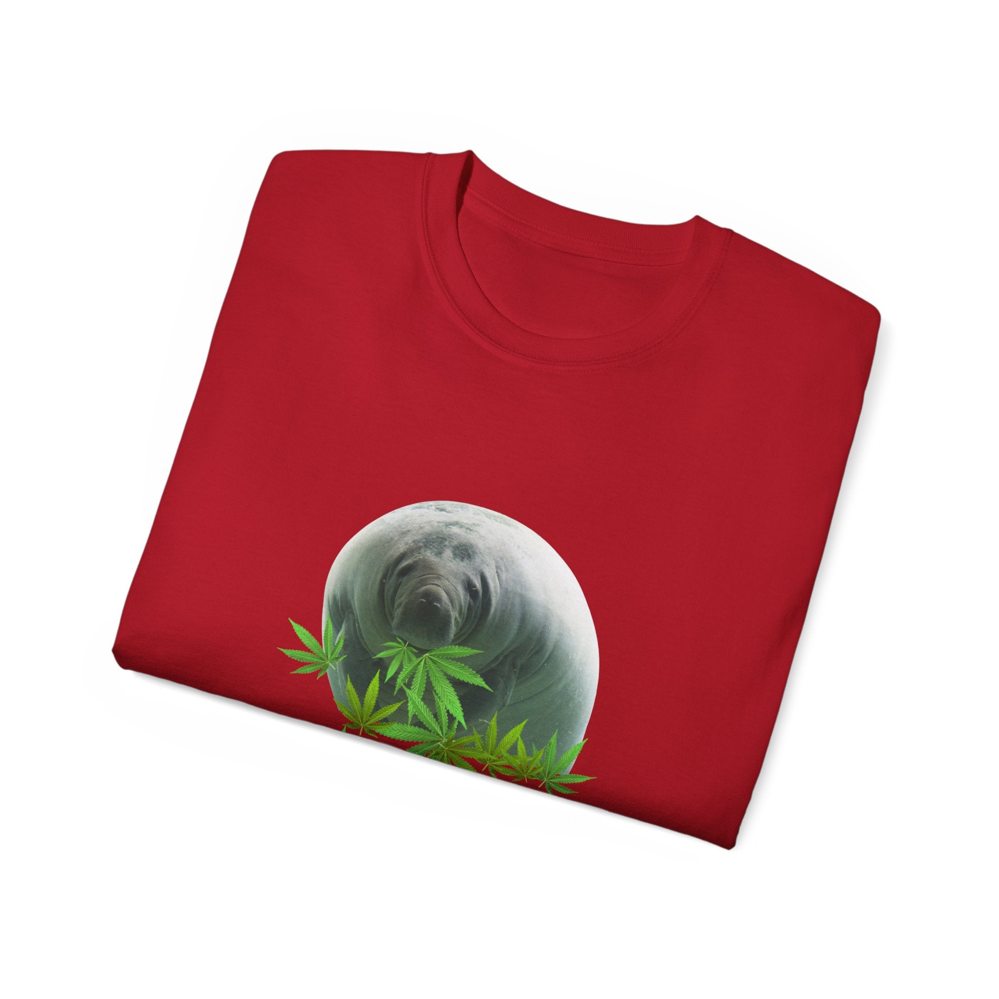 Grass Fed ManateeTee - Unisex Ultra Cotton T-Shirt, Funny Animal Lover Gift, Cannabis Theme, Nature Lover Apparel, Eco-Friendly Clothing