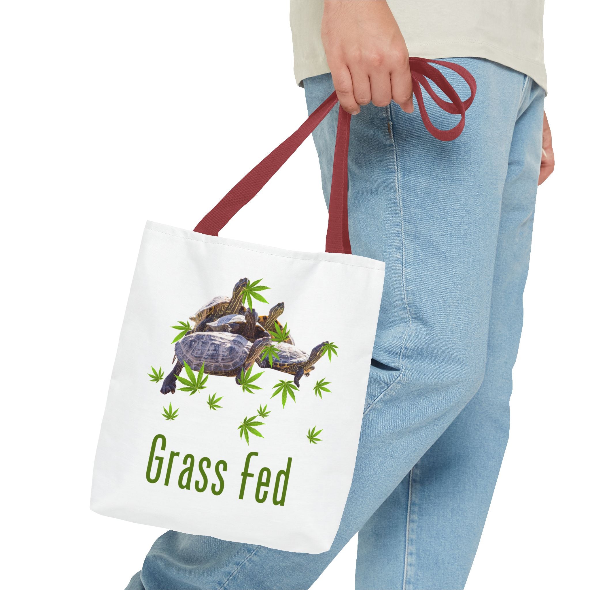 Eco-Friendly Turtle Tote Bag, Grass Fed Design, Reusable Shopping Bag, Animal Lover Gift, Beach Tote, Sustainable Fashion