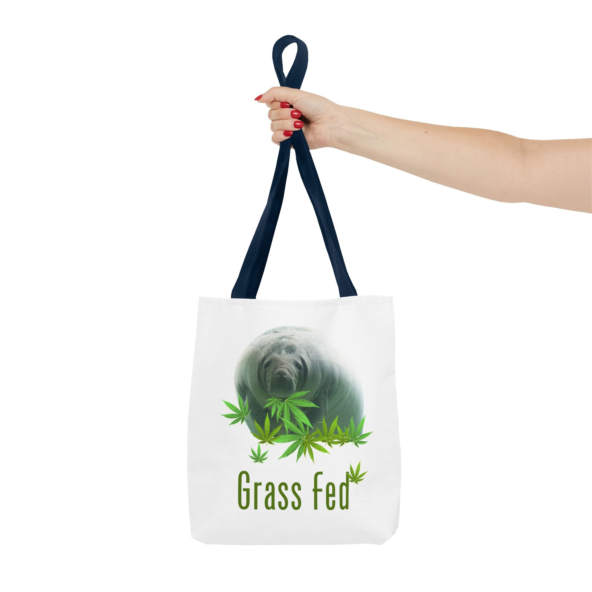 Grass Fed Tote Bag - Eco-Friendly, Animal Lovers Gift, Shopping, Beach, Reusable Bag