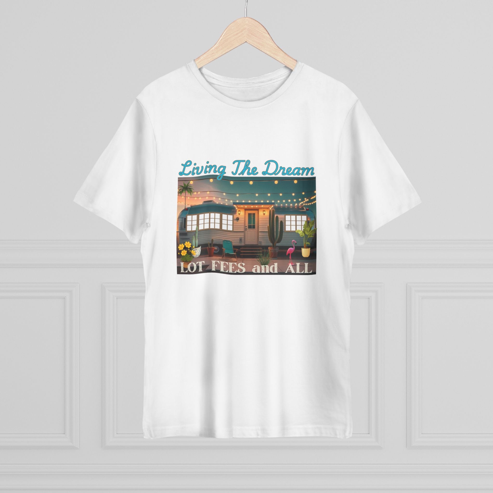Living the Dream Unisex Deluxe T-shirt, Perfect for Adventure Lovers, Casual Wear, Gifts for Travelers, Summer Vibes, Inspirational Apparel