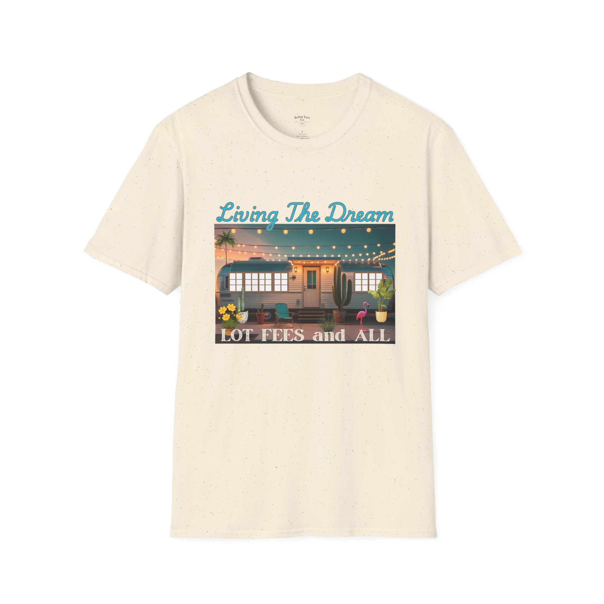 Living The Dream Unisex T-Shirt, Cute Camper Tee, Boho Style Shirt, Travel Lover Gift, Adventure Apparel