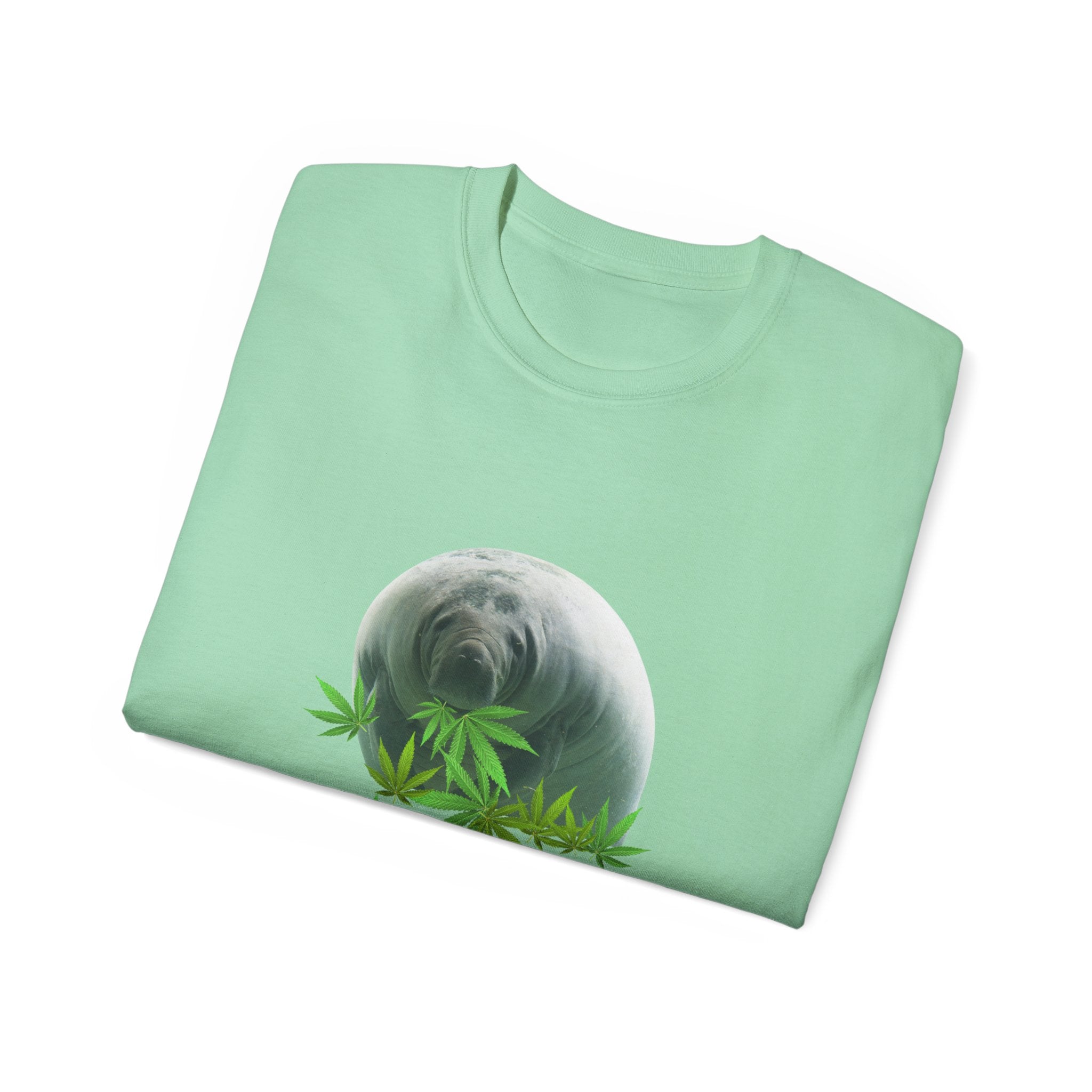 Grass Fed ManateeTee - Unisex Ultra Cotton T-Shirt, Funny Animal Lover Gift, Cannabis Theme, Nature Lover Apparel, Eco-Friendly Clothing