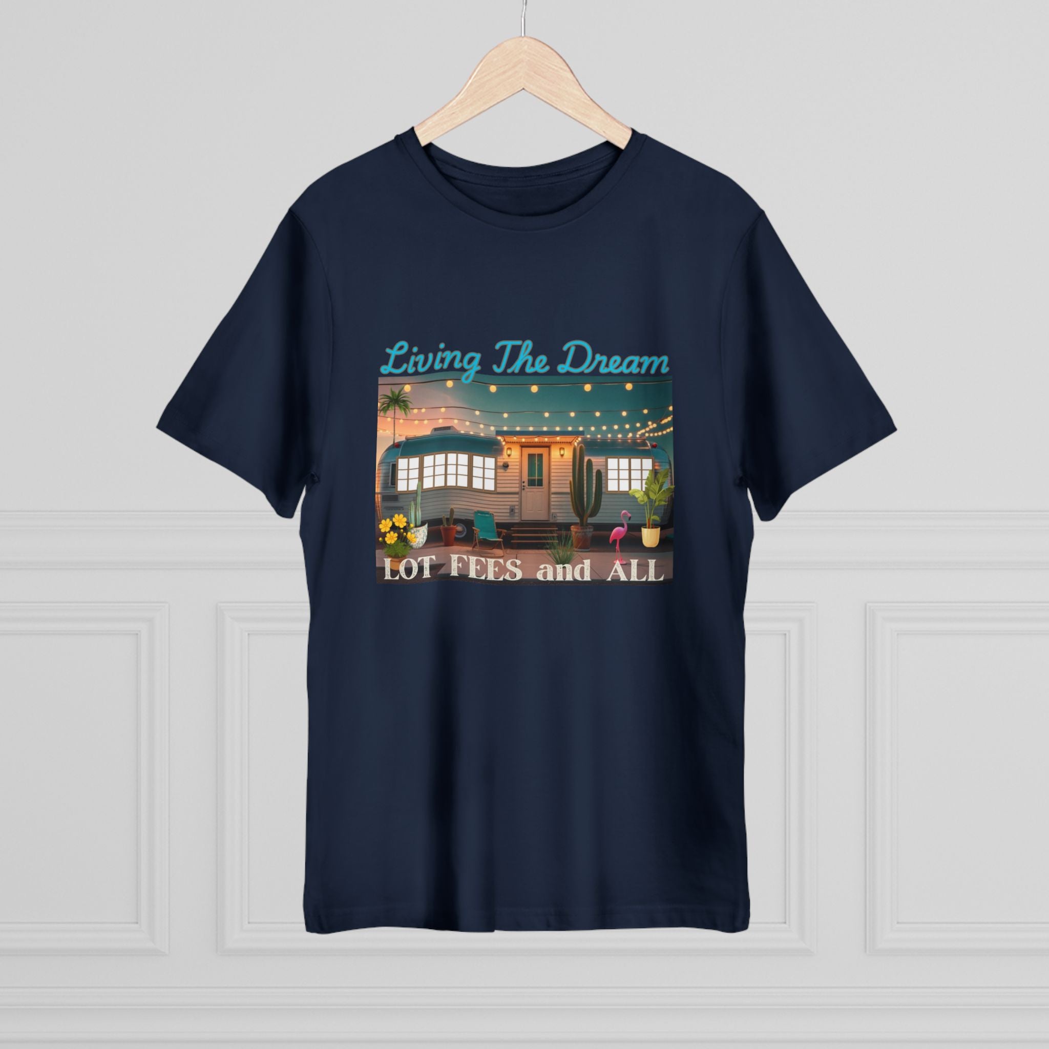 Living the Dream Unisex Deluxe T-shirt, Perfect for Adventure Lovers, Casual Wear, Gifts for Travelers, Summer Vibes, Inspirational Apparel