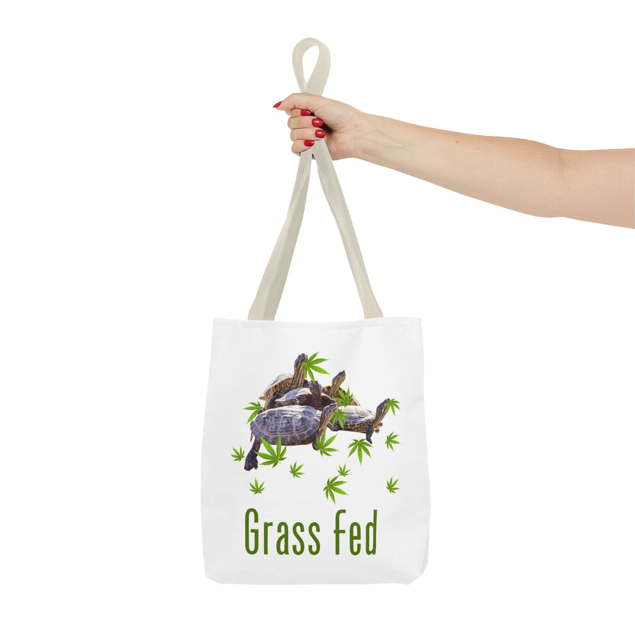 Eco-Friendly Turtle Tote Bag, Grass Fed Design, Reusable Shopping Bag, Animal Lover Gift, Beach Tote, Sustainable Fashion