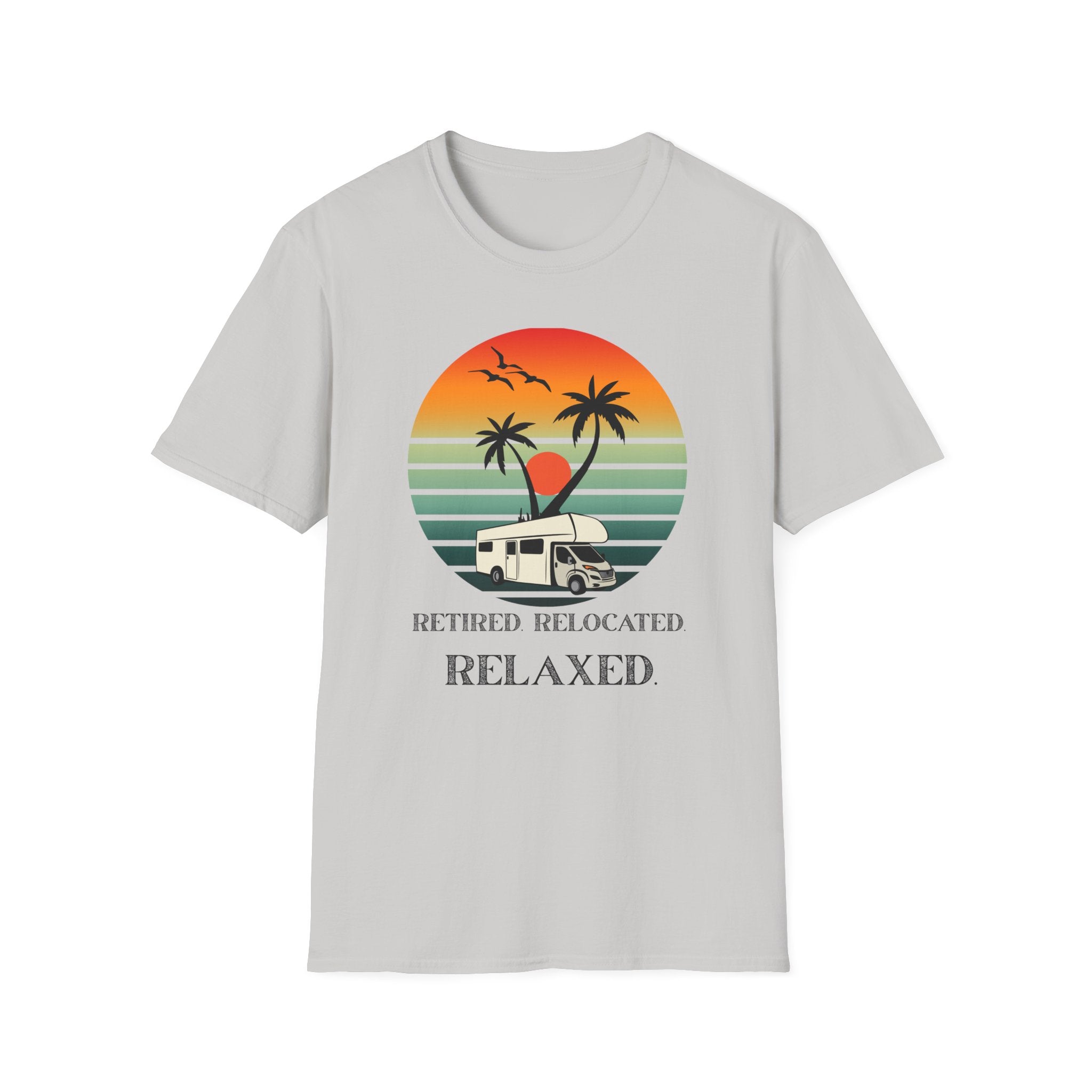 Retired Relaxed Unisex T-Shirt | Casual Summer Tee, Gift for Retirees, Beach Vibe Shirt, Vacation Wear, Comfortable Everyday Style