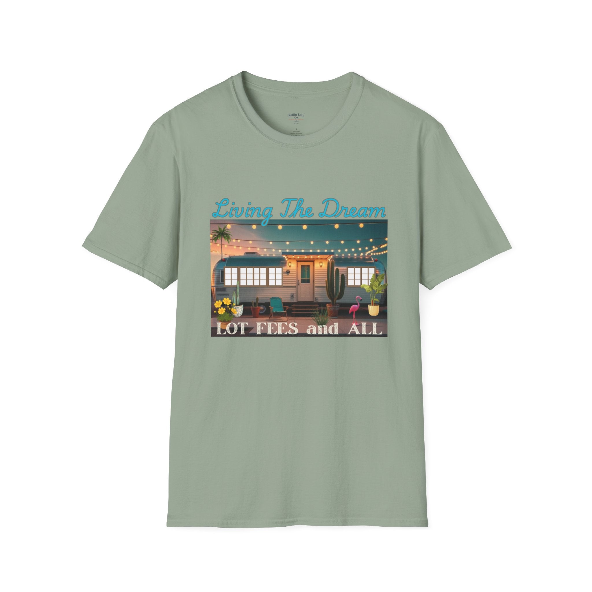 Living The Dream Unisex T-Shirt, Cute Camper Tee, Boho Style Shirt, Travel Lover Gift, Adventure Apparel