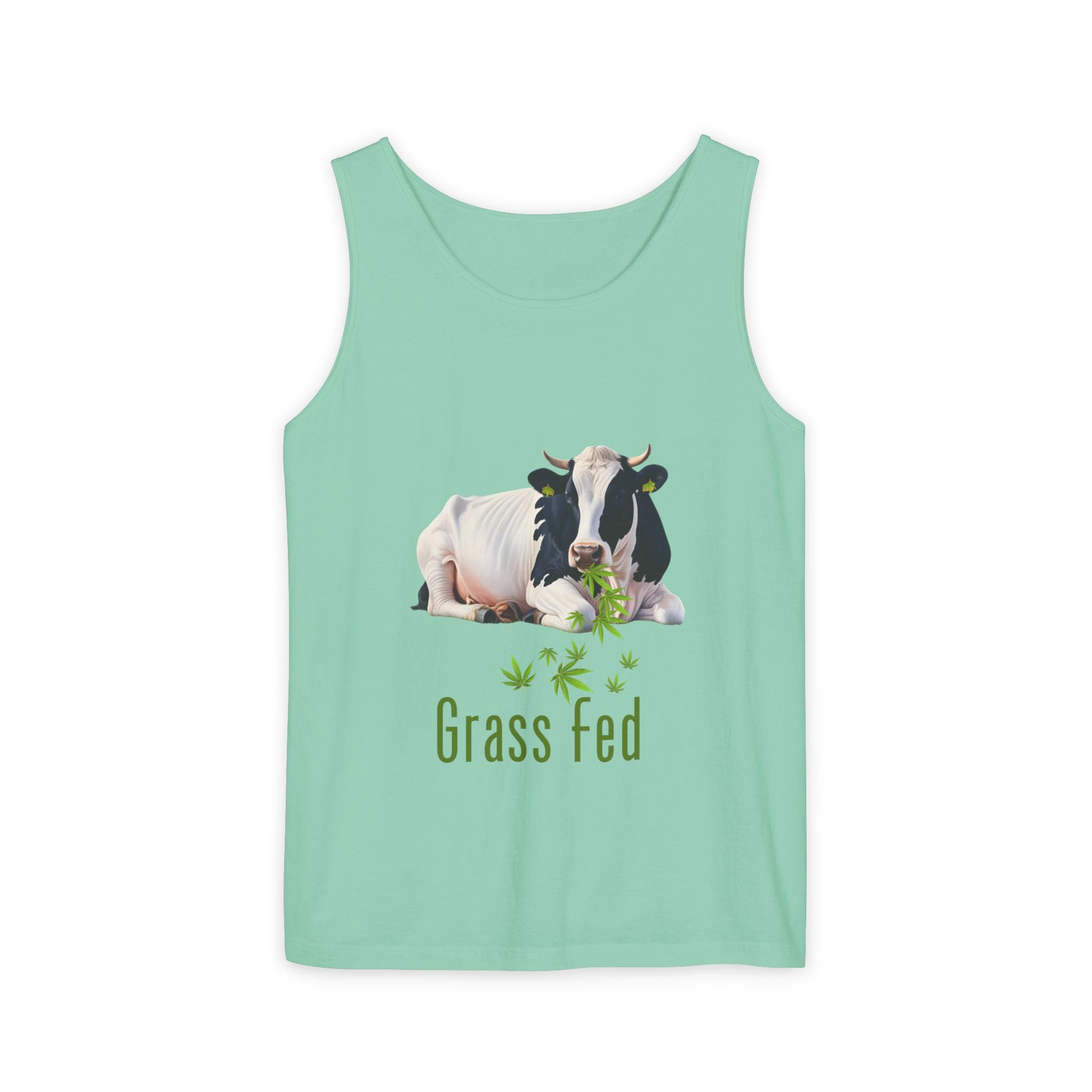 Grass Fed Unisex Tank Top | Farmhouse Style Apparel, Eco-Friendly Summer Wear, Gift for Farmers, Casual Graphic Tees, Vegan Lifestyle