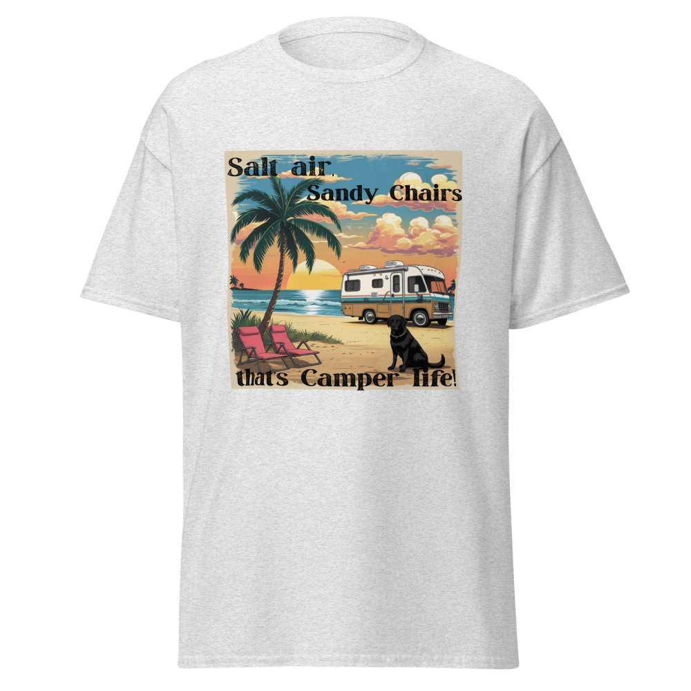 Salt Air and Sandy Chairs – Coastal Camper Tee