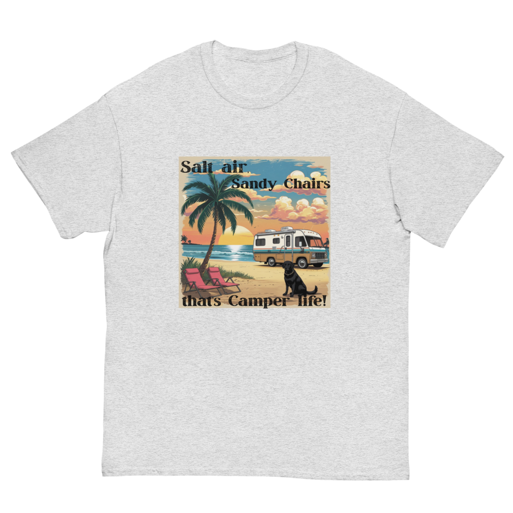 Salt Air and Sandy Chairs – Coastal Camper Tee