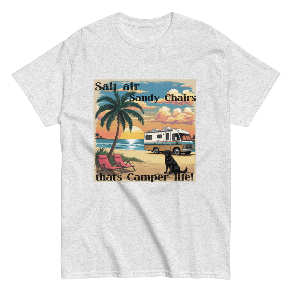 Salt Air and Sandy Chairs – Coastal Camper Tee