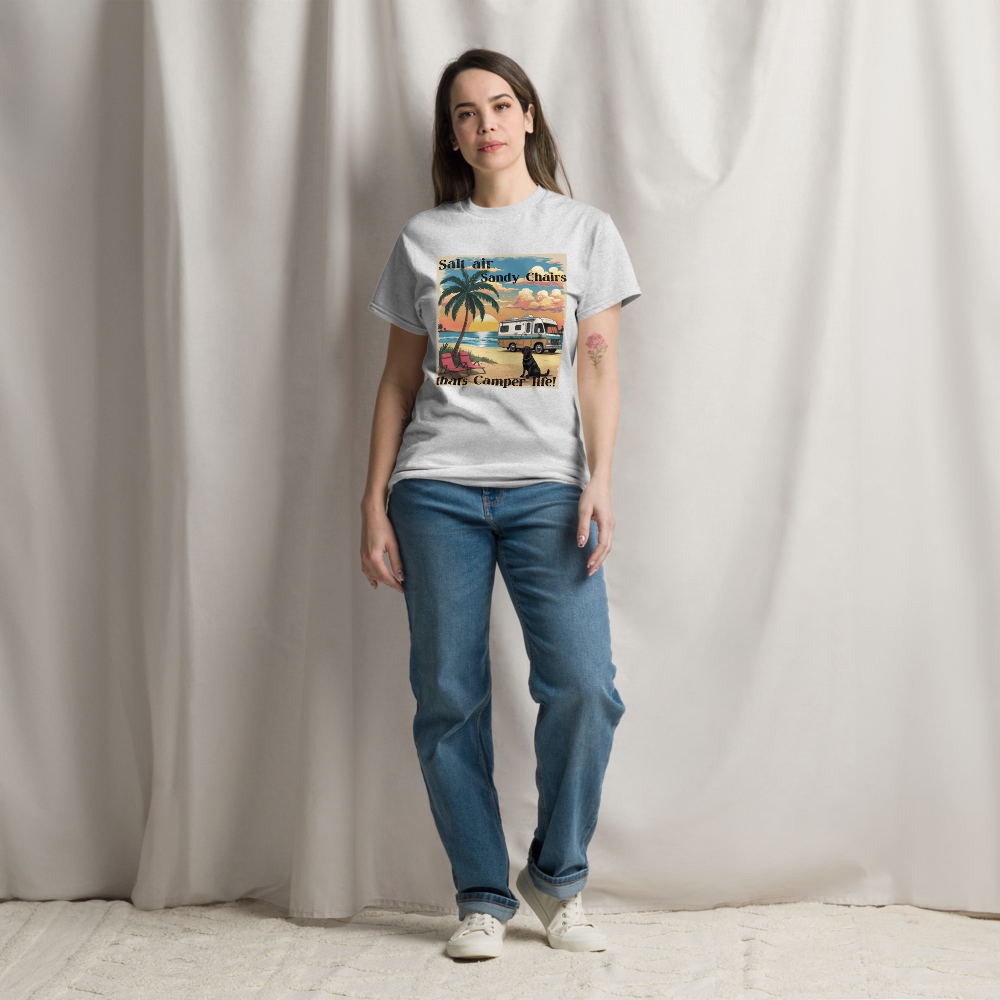 Salt Air and Sandy Chairs – Coastal Camper Tee
