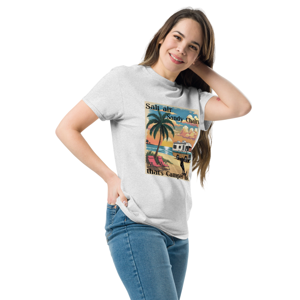 Salt Air and Sandy Chairs – Coastal Camper Tee