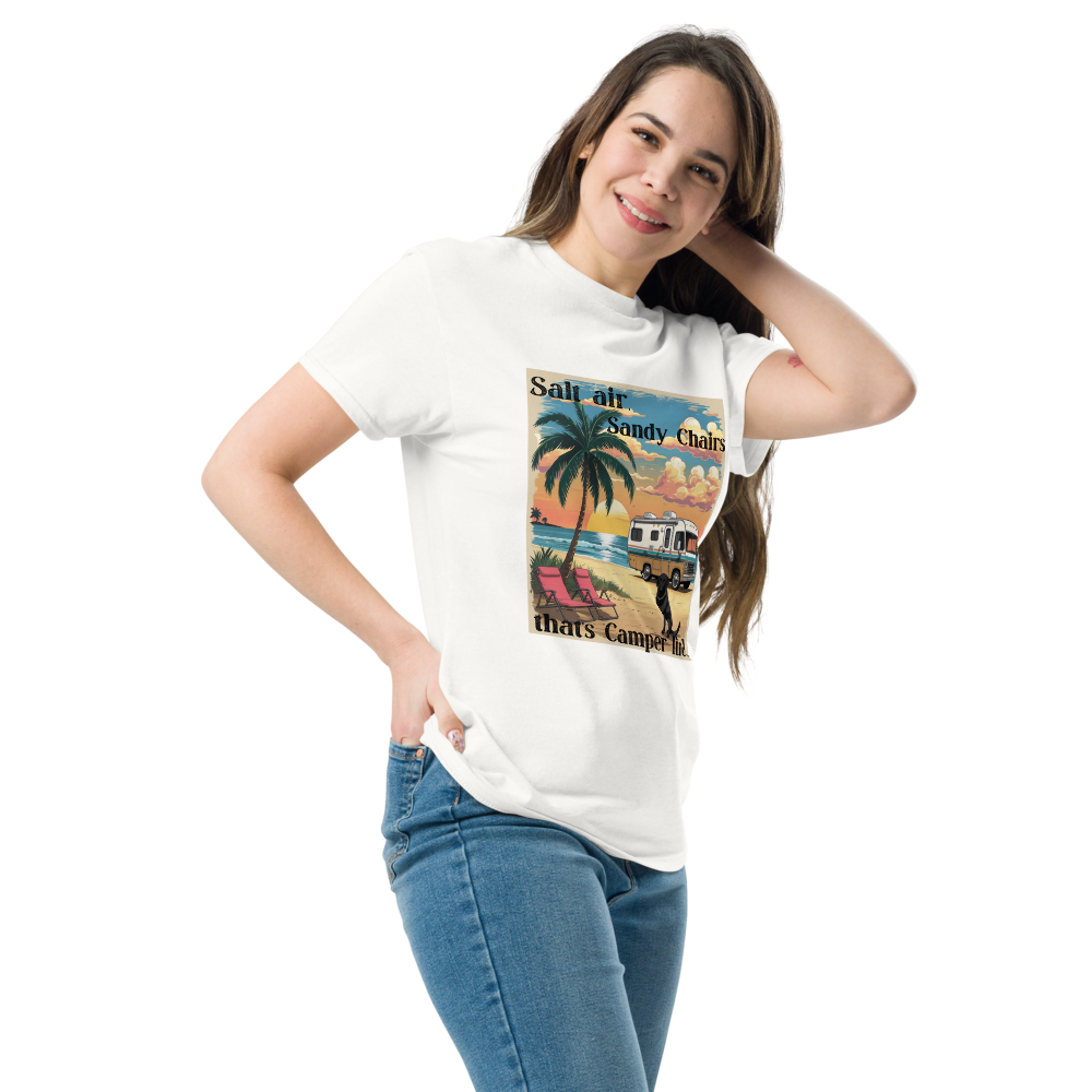Salt Air and Sandy Chairs – Coastal Camper Tee
