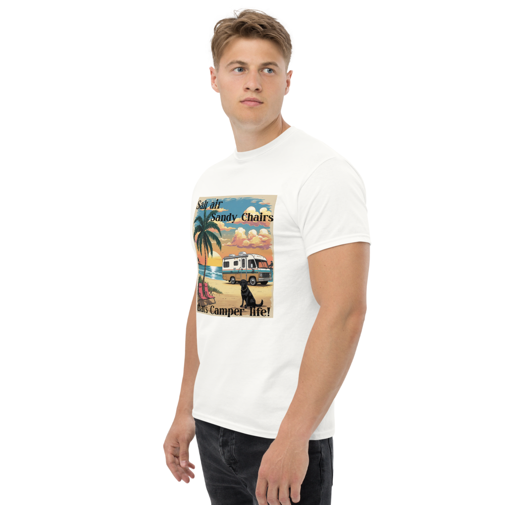 Salt Air and Sandy Chairs – Coastal Camper Tee