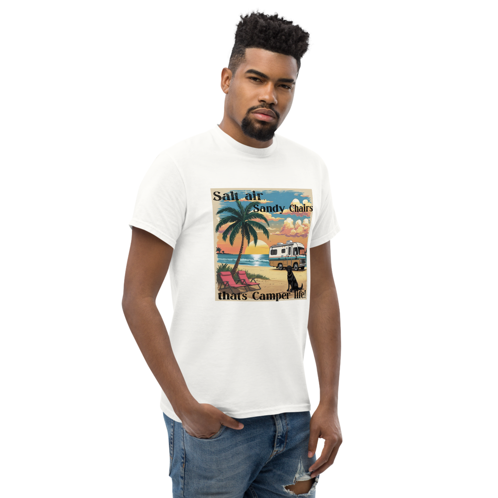 Salt Air and Sandy Chairs – Coastal Camper Tee