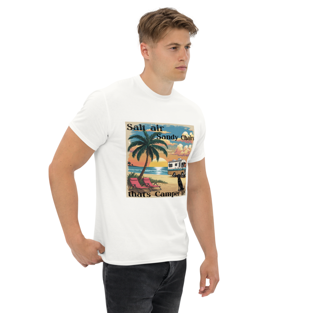 Salt Air and Sandy Chairs – Coastal Camper Tee